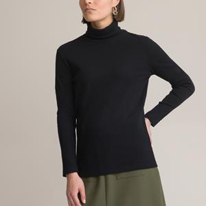 ANNE WEYBURN T-shirt met rolkraag en lange mouwen