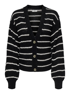Jacqueline de Yong Ellen l/s v-neck stripe cardigan