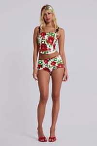 Jaded London Scarlet Satin Mini Shorts