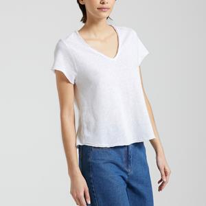 American vintage T-shirt met V-hals en korte mouwen Sonoma