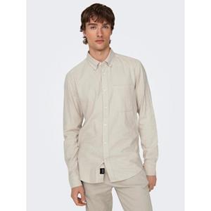 ONLY & SONS Overhemd met lange mouwen ONSGUDMUND SLIM 1-PKT SOLID SHIRT NOOS