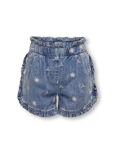 Only Kogdandy embroidery frill dnm short blue denim