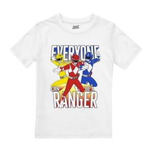 Power Rangers Boys Iedereen kan een Ranger T-shirt zijn 9-10 Years wit