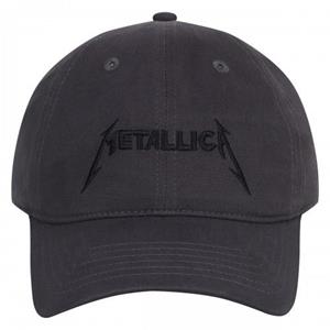 Amplified Versterkte metallica geborduurde pet One Size houtskool