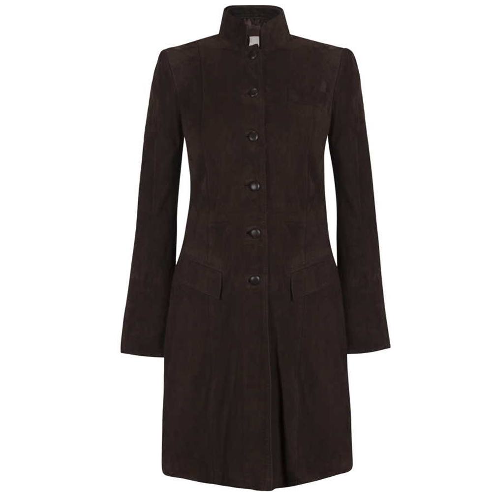 Anna Lascata Dames Long coat brown