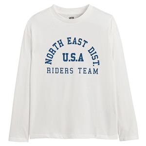 LA REDOUTE COLLECTIONS T-shirt met lange mouwen en tekst
