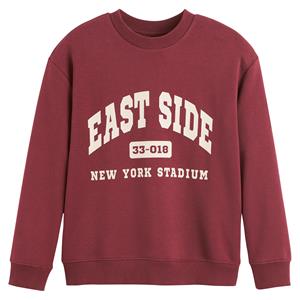 LA REDOUTE COLLECTIONS Sweater met ronde hals en tekst in campus spirit, in molton