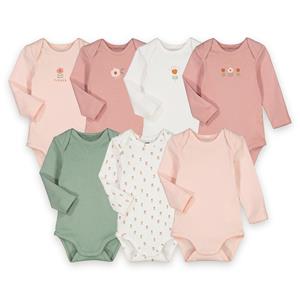 LA REDOUTE COLLECTIONS Set van 7 rompers met lange mouwen