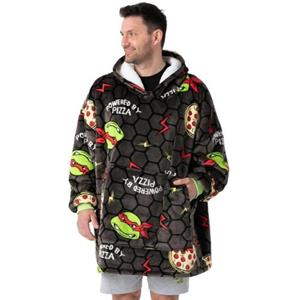Teenage Mutant Ninja Turtles Heren Hoodie Deken One Size zwart