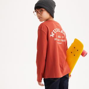 LA REDOUTE COLLECTIONS T-shirt met lange mouwen en tekst