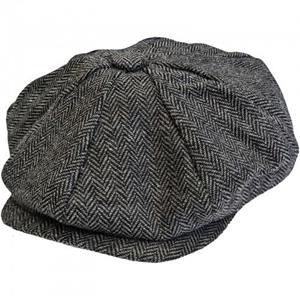 Peaky Blinders Unisex volwassene op bestelling platte pet L-XL grijs