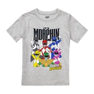 Power Rangers jongens Het is Morphin Time T-shirt 7-8 Years grijs