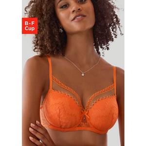 Lascana Bh met steuncups met modieuze zigzag-kant in balconnet-snede, lingerie