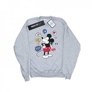 Disney jongens Mickey Mouse tong uit sweatshirt 12-13 wit