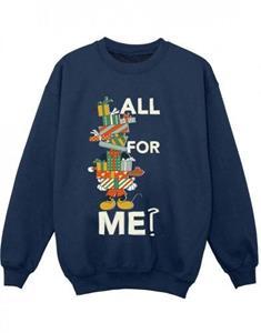 Disney Boys Mickey Mouse presenteert All For Me Sweatshirt 12-13 zwart
