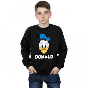Disney jongens Donald Duck Face katoenen sweatshirt 12-13 zwart