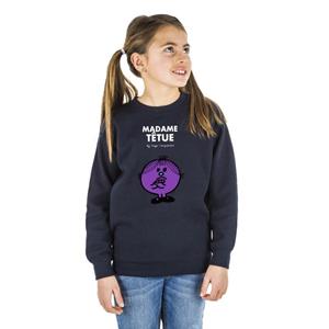 Monsieur Madame MADAME TÊTUUE kindersweater 4 ans marineblauwe kleur