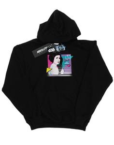 Star Wars meisjes prinses Leia neon hoodie 12-13 zwart