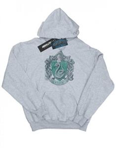 Harry Potter meisjes Zwadderich Distressed Crest Hoodie 5-6 Years grijs