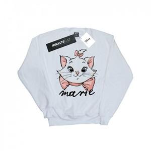 Disney Girls het Aristocats Marie Sketch Face Sweatshirt 12-13 wit