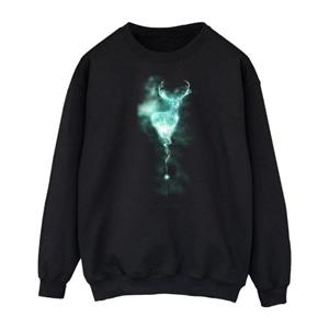 Harry Potter Mens Patronus Mist Stag Sweatshirt L zwart