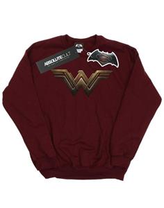DC Comics Wonder Woman-logo-sweatshirt voor heren L bordeaux