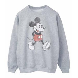Disney Heren Walking Mickey Mouse Sweatshirt L grijs
