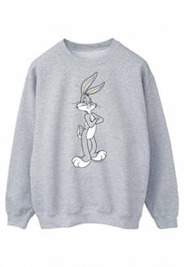 Looney Tunes Heren Bugs Bunny gekruiste armen sweatshirt L grijs