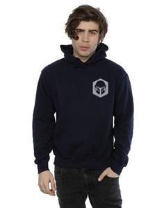 Star Wars Heren The Mandalorian He Goes Pocket Hoodie L marineblauwe kleur