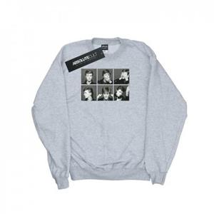 David Bowie heren sweatshirt met fotocollage M wit