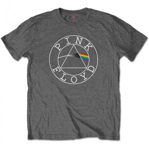 Pink Floyd kinder/kinder T-shirt met cirkellogo 5-6 Years houtskool