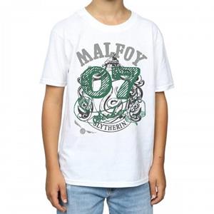 Harry Potter Boys Seeker Draco Malfoy Cotton T-Shirt 12-13 wit