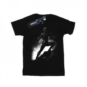 Marvel Boys Black Panther Staande Pose T-shirt 12-13 zwart