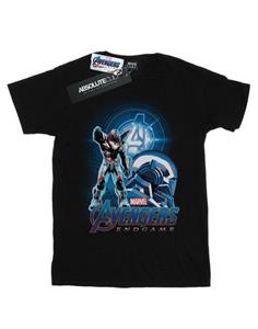 Marvel Boys Avengers Endgame War Machine Teampak T-shirt 12-13 zwart