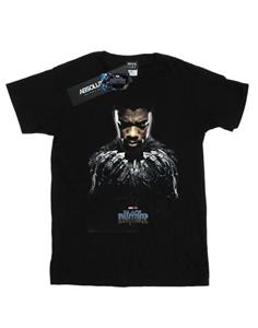 Marvel Boys Black Panther T'Challa-poster-T-shirt 12-13 zwart