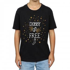 Harry Potter jongens Dobby is gratis katoenen T-shirt 12-13 zwart