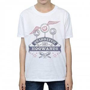 Harry Potter jongens Zwerkbal op Zweinstein katoenen T-shirt 12-13 wit