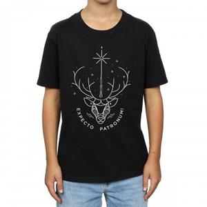 Harry Potter jongens Expecto Patronum katoenen T-shirt 12-13 zwart