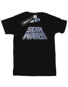 Star Wars jongens zilveren logo T-shirt 12-13 zwart
