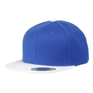 Yupoong Flexfit unisex klassieke varsity snapback pet (pak van 2) One Size wit/rood