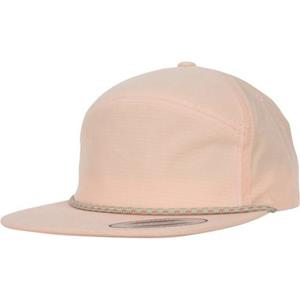 Flexfit by Yupoong gekleurde gevlochten jockeypet One Size zwart