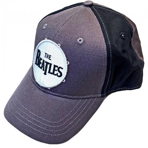 The Beatles unisex volwassen drumlogo baseballpet One Size zwart/houtskool