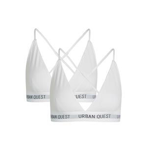 Urban Quest 2-Pack Bamboo Triangle BH, wit