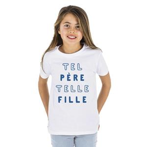 Ma Petite Tribu Kindershirt ZOALS VADER ZOALS DOCHTER MPT 2 ans wit