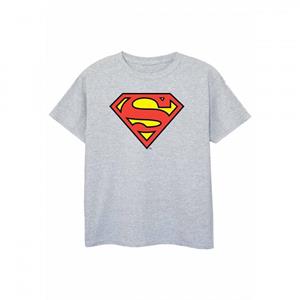 Superman Girls Logo T-Shirt 12-13 grijs