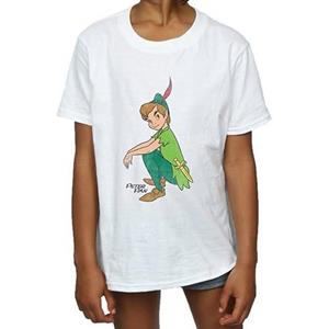 Peter Pan meisjes klassiek katoenen T-shirt 12-13 wit
