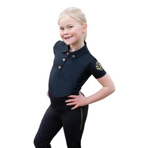 Supreme Products Active Show Rider-poloshirt voor kinderen/kinderen 11-12 goud/zwart