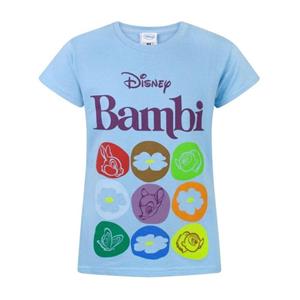 Bambi meisjes patroon T-shirt 12-13 blauw