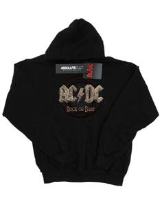 AC/DC jongens rock- of buste-hoodie 12-13 zwart