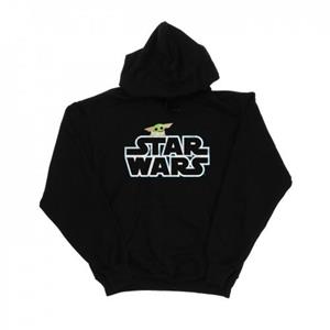 Star Wars Boys The Mandalorian The Child-logo hoodie 12-13 zwart